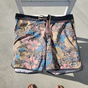 Howler Brothers Floral Swim Shorts